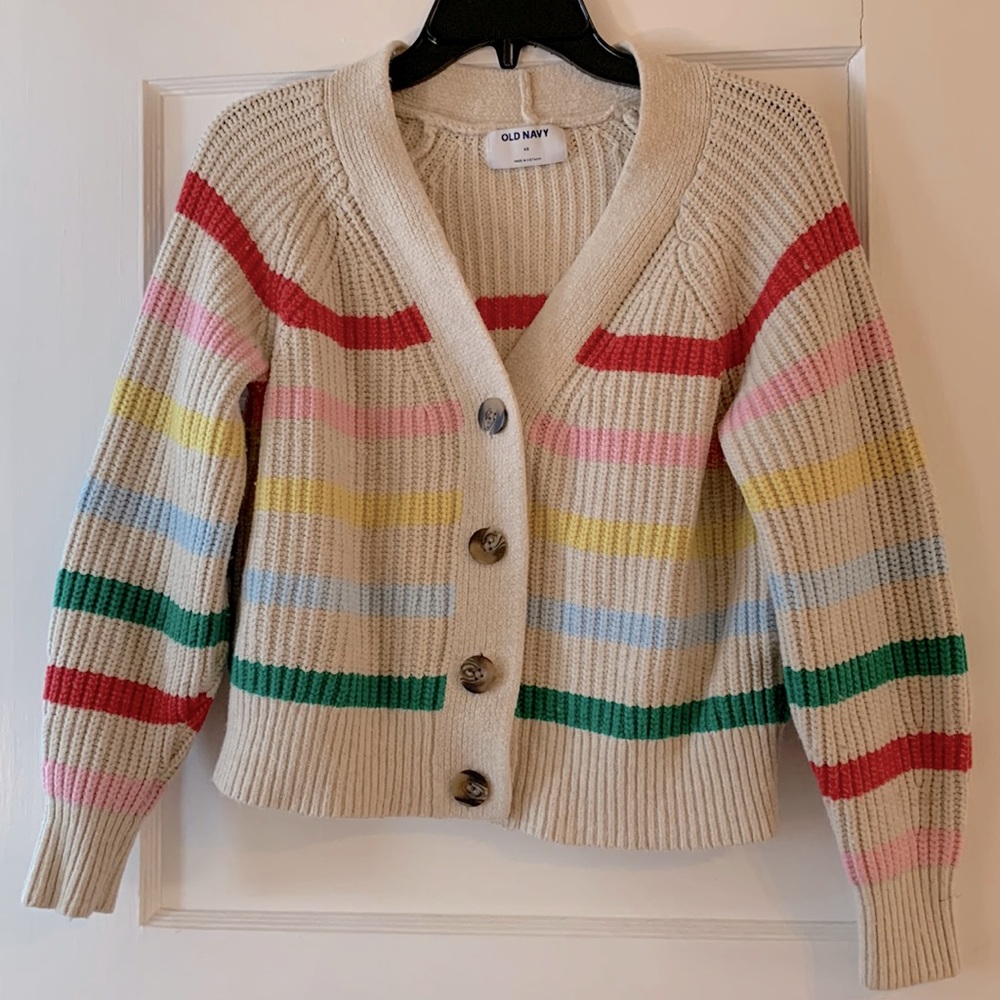 Old navy striped cardigan